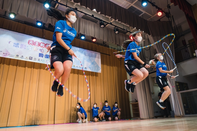 Tremendous Success for the Second Joint-School Rope Skipping Charity Rally
